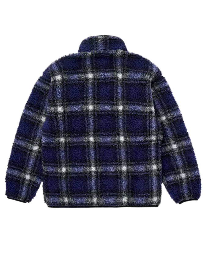 Shadow Plaid Sherpa Jacket