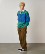 Langdon Rugby Shirt Cerulean Emerald