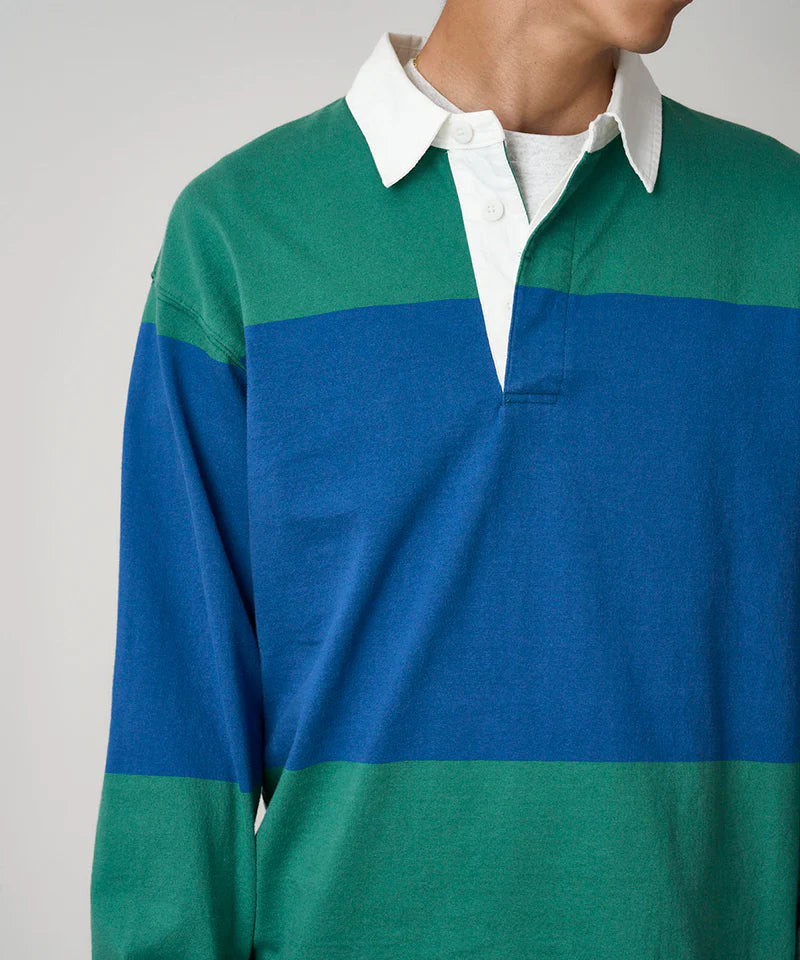 Langdon Rugby Shirt Cerulean Emerald