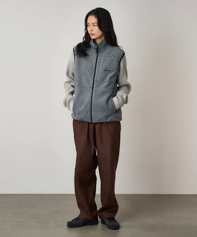 Thermal Fleece Reversible Vest Heather Grey