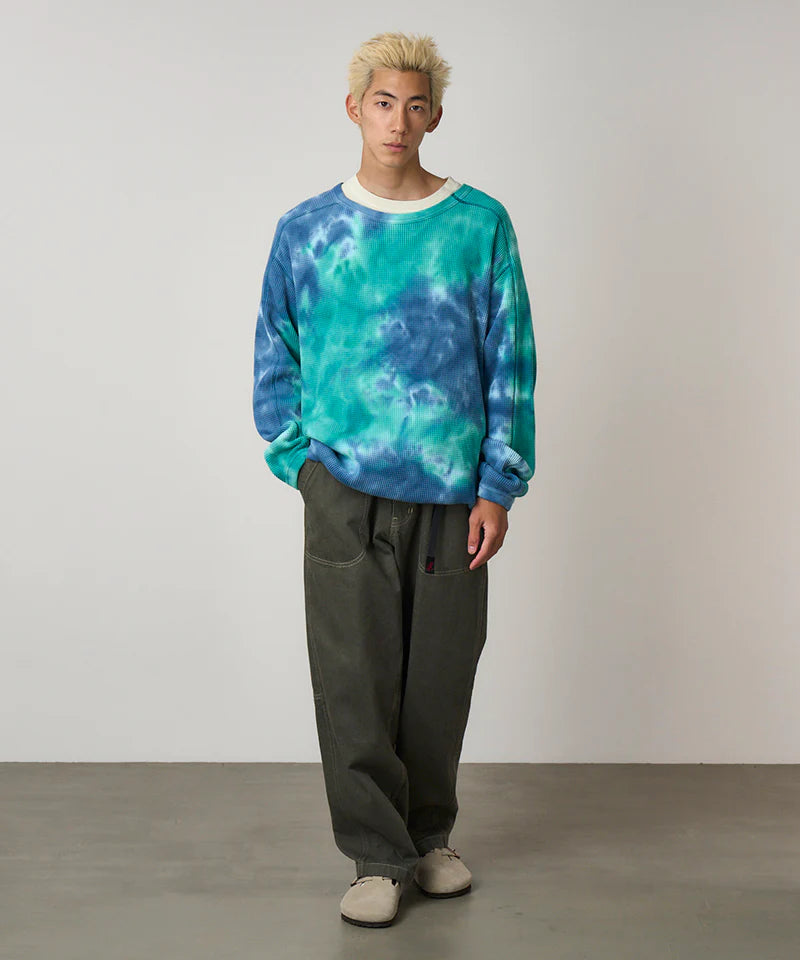 Waffle Crew Turquoise Tie-Dye