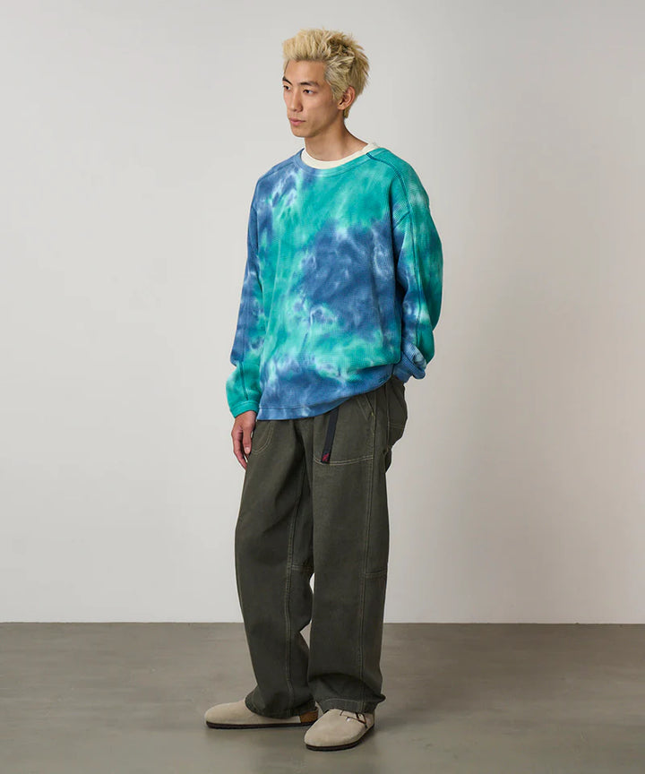 Waffle Crew Turquoise Tie-Dye