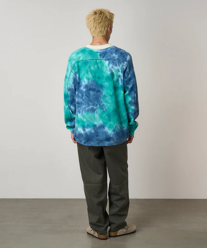 Waffle Crew Turquoise Tie-Dye