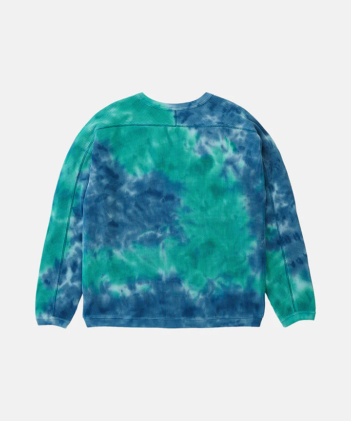 Waffle Crew Turquoise Tie-Dye