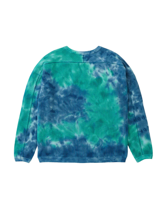 Waffle Crew Turquoise Tie-Dye