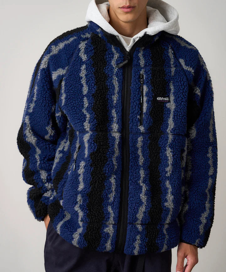 Ripple Sherpa Jacket Navy