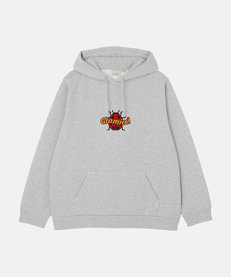 Lady Bug Hooded Sweatshirt Heather Grey