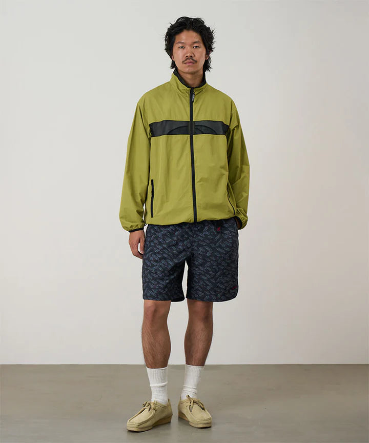 Nylon Packable G-Short Navy Leaf