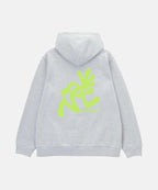 Running Man Hooded Sweatshirt Heather Grey