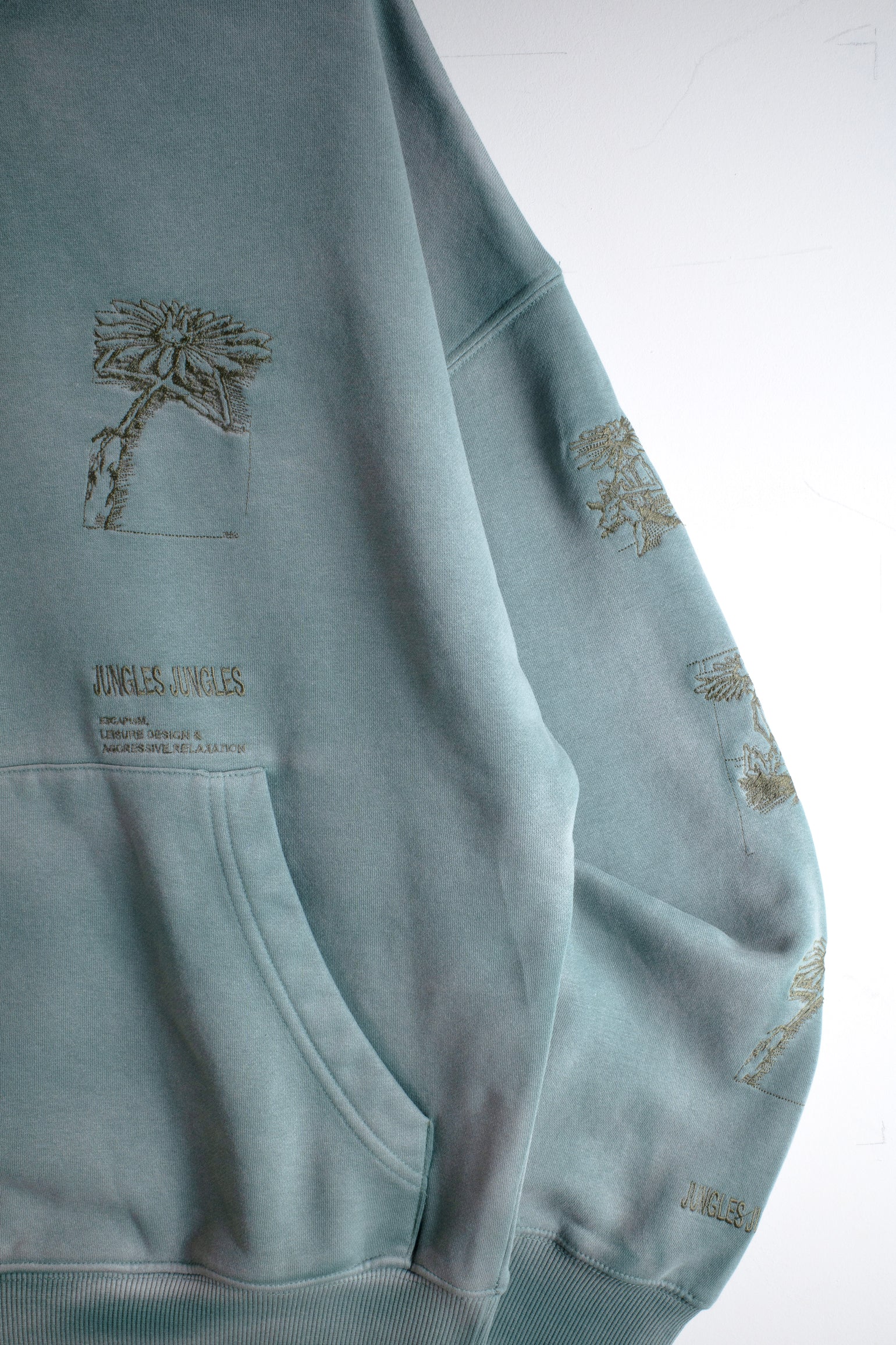 Hard Times Hoodie Green