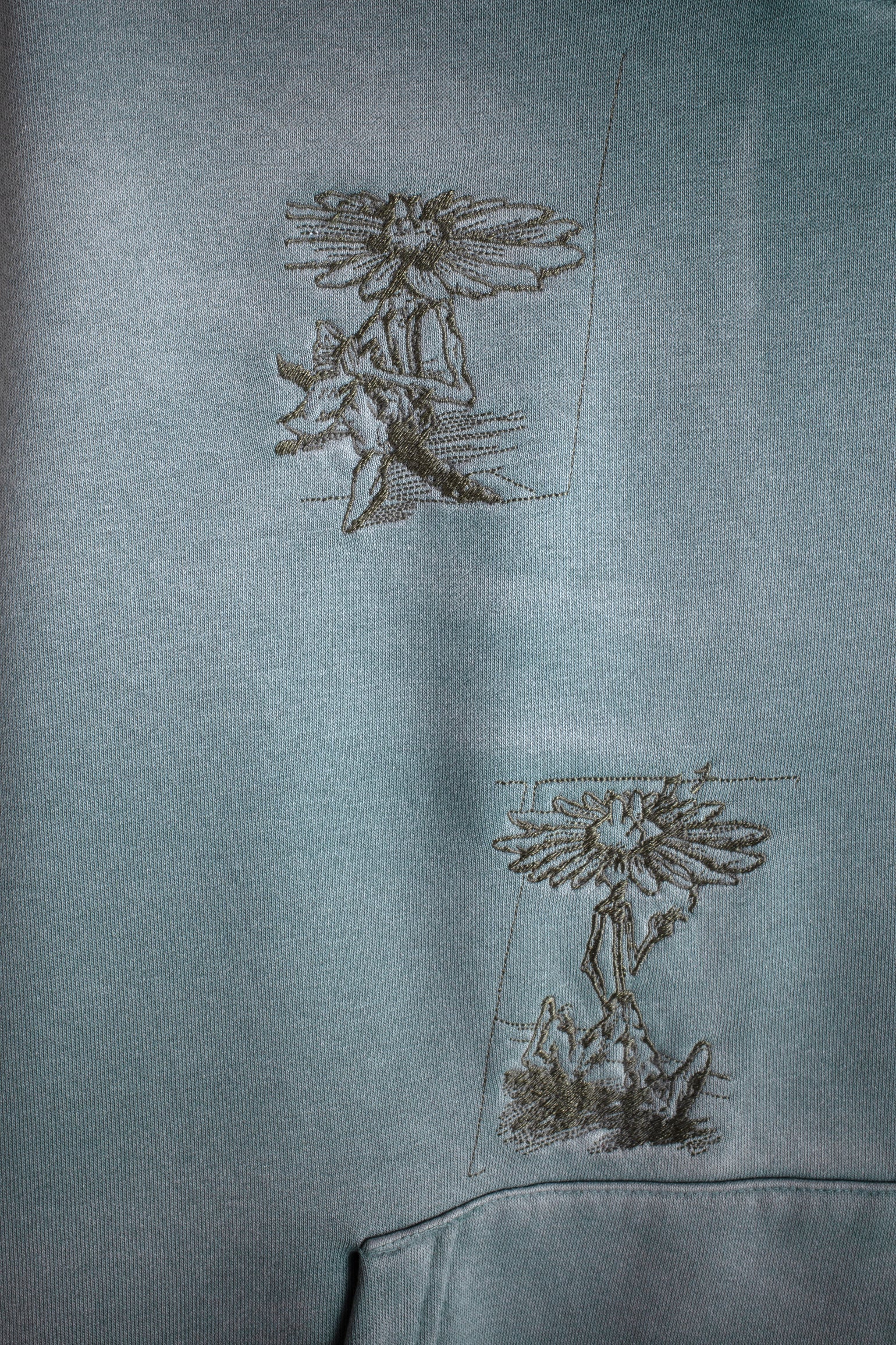 Hard Times Hoodie Green