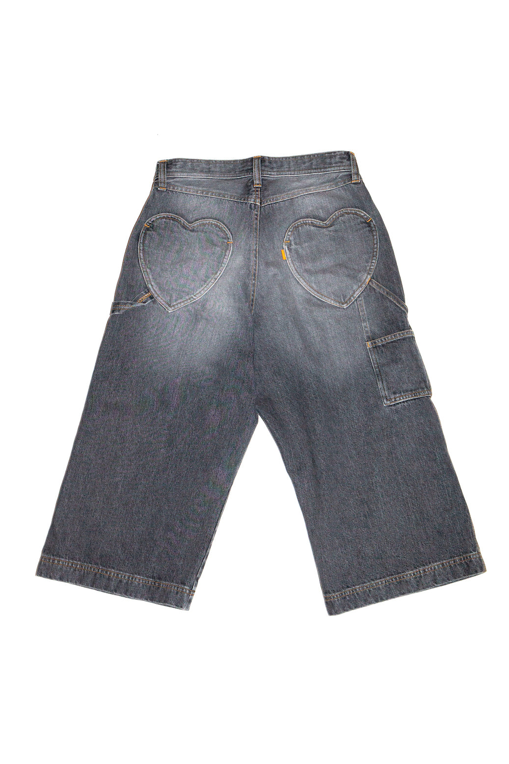 Three Quarter Painter Jeans Black