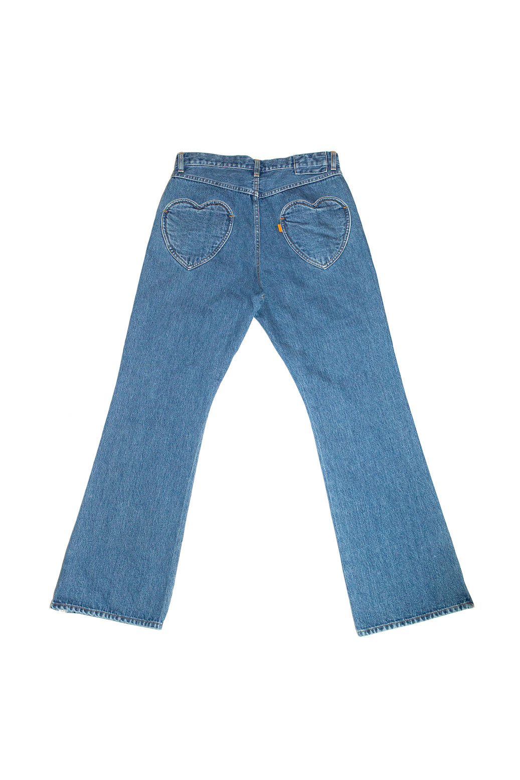 Boot Cut Side Zip Jeans Blue