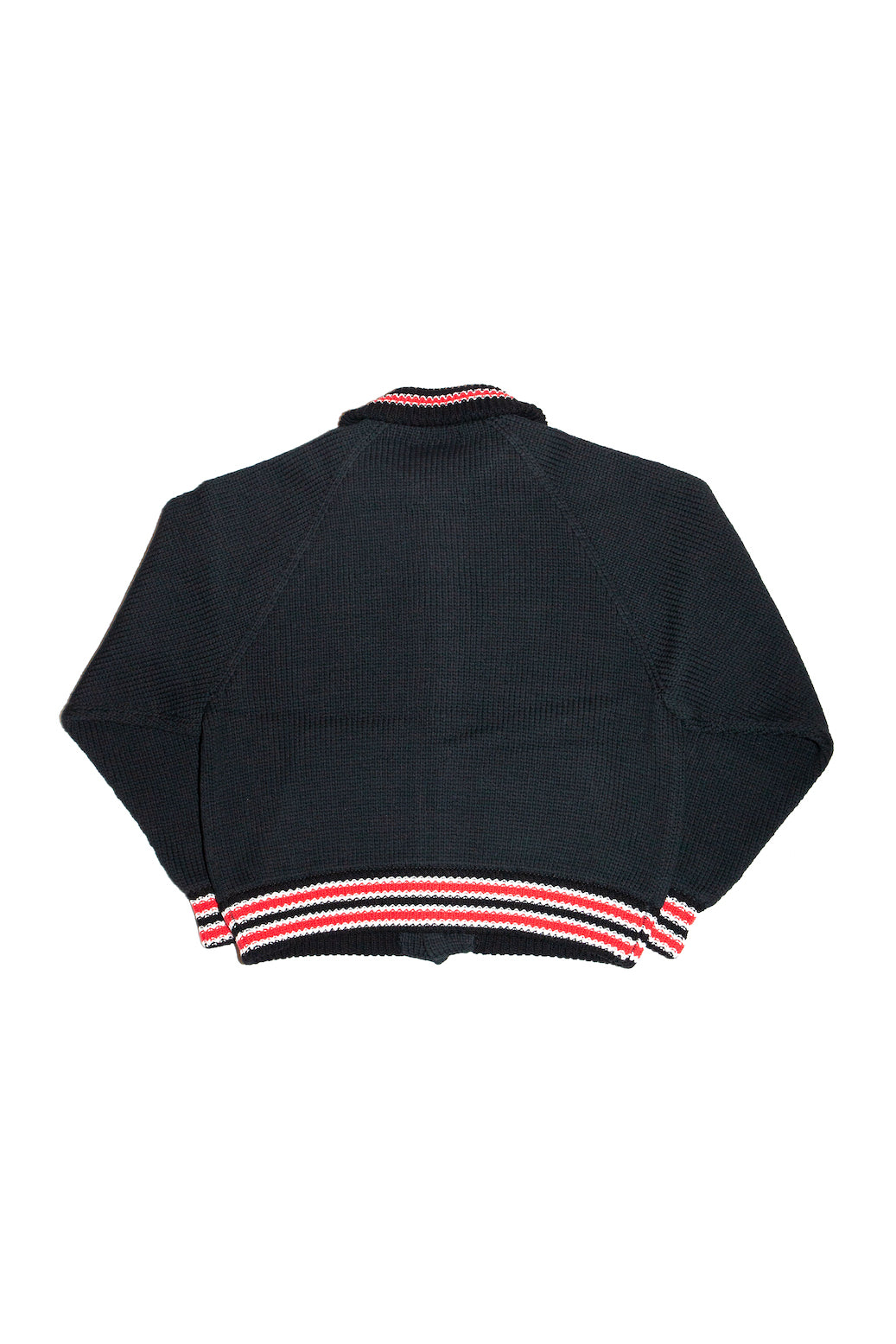 Knitting Varsity Jacket Black