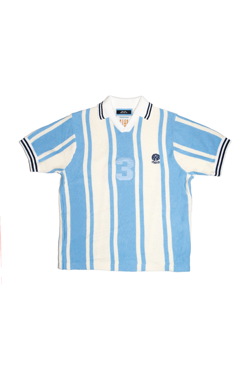 Knitted Soccer Shirt Light Blue