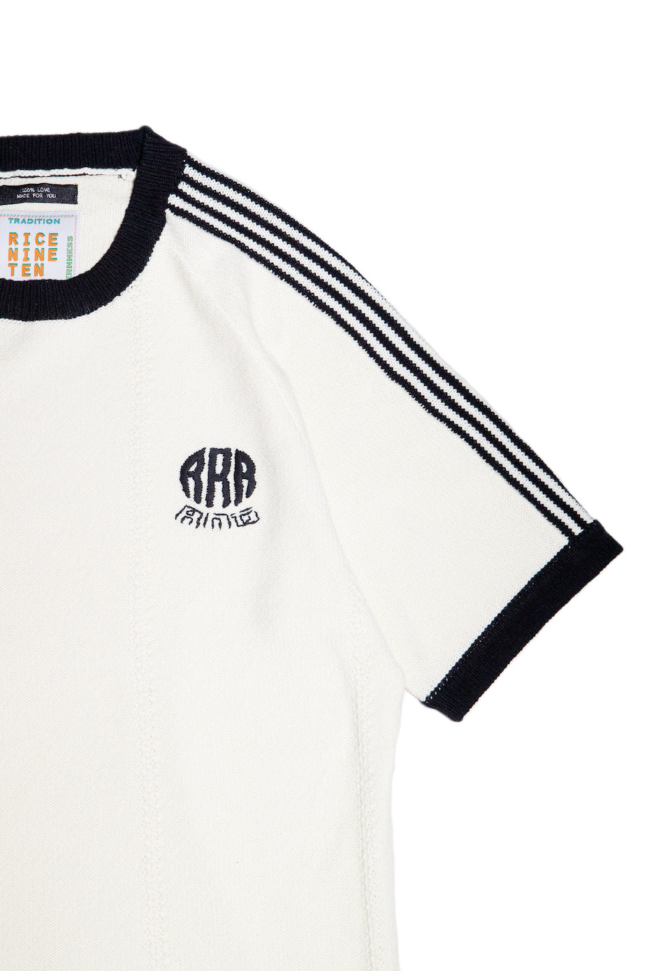 Knitted Training T-Shirt Off White