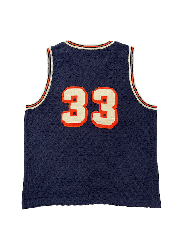 Knitted Basketball Jersey Navy