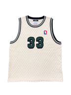 Knitted Basketball Jersey Off White