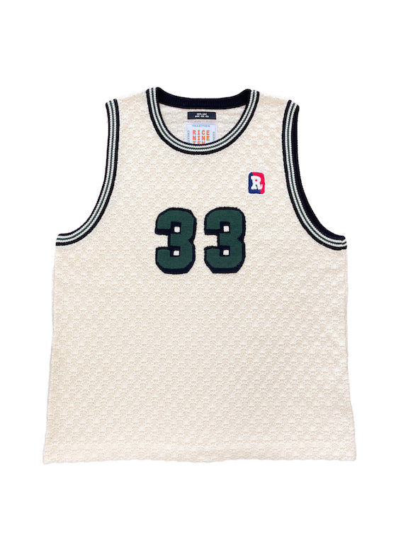 Knitted Basketball Jersey Off White