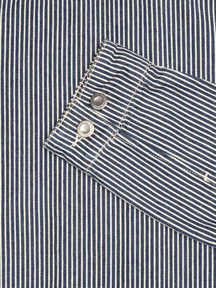 Jade Striped Zip Jacket Blue/Offwhite