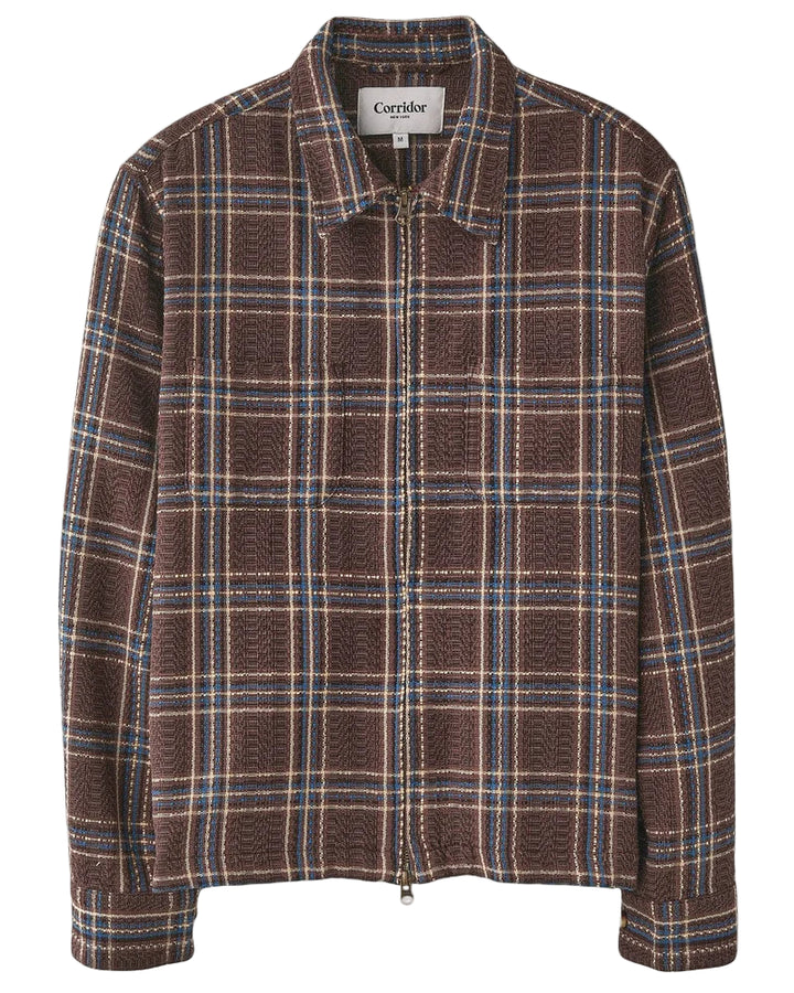 Venice Plaid Zip Jacket