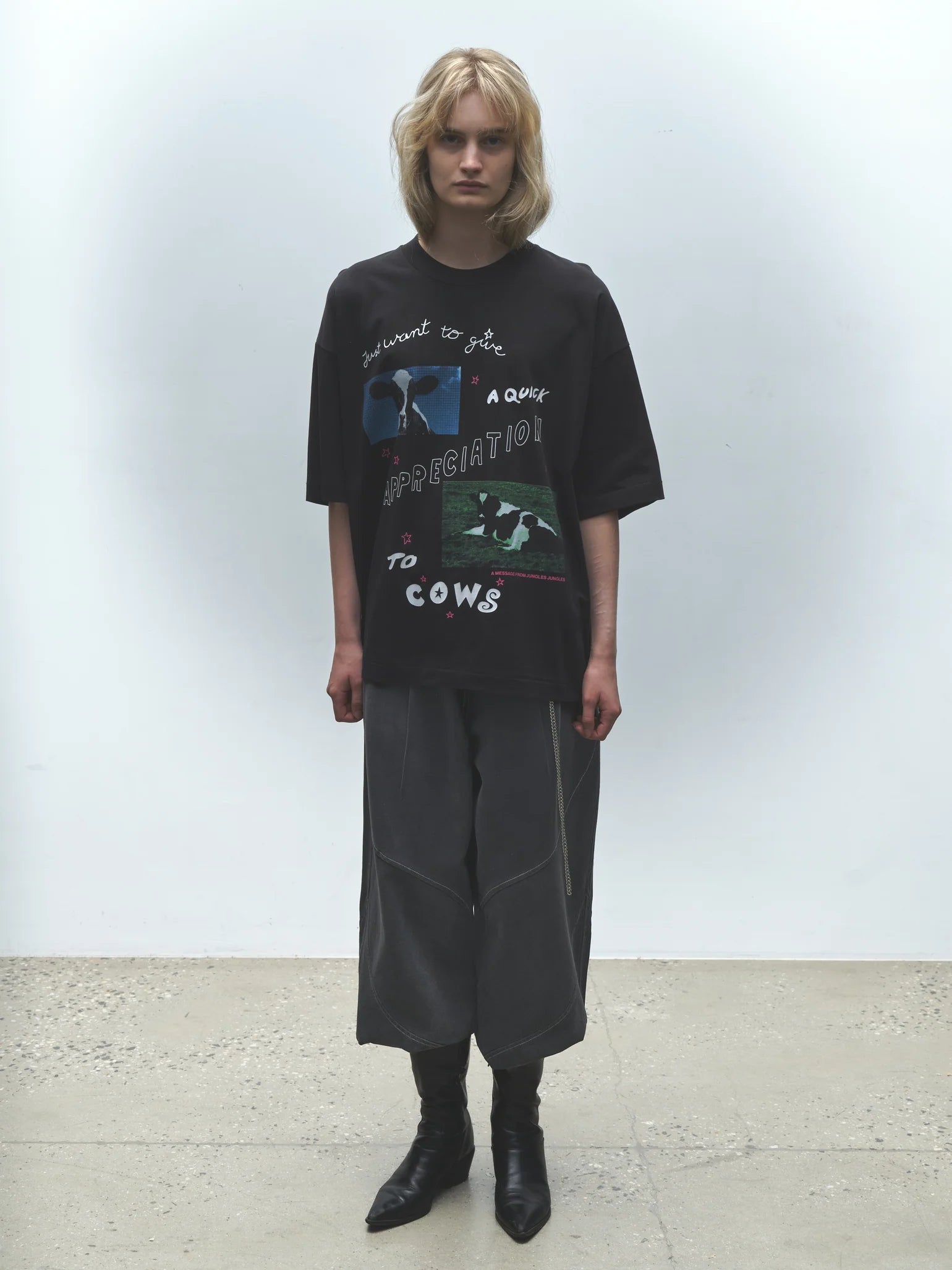 Cow Appreciation Tee Black