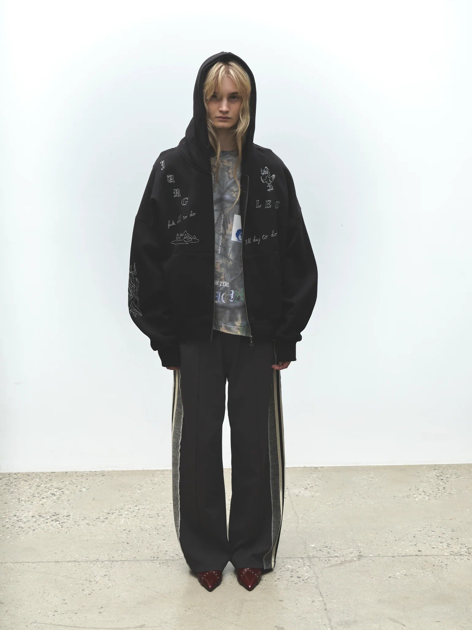 Fuck All Do Zip Hoodie Black