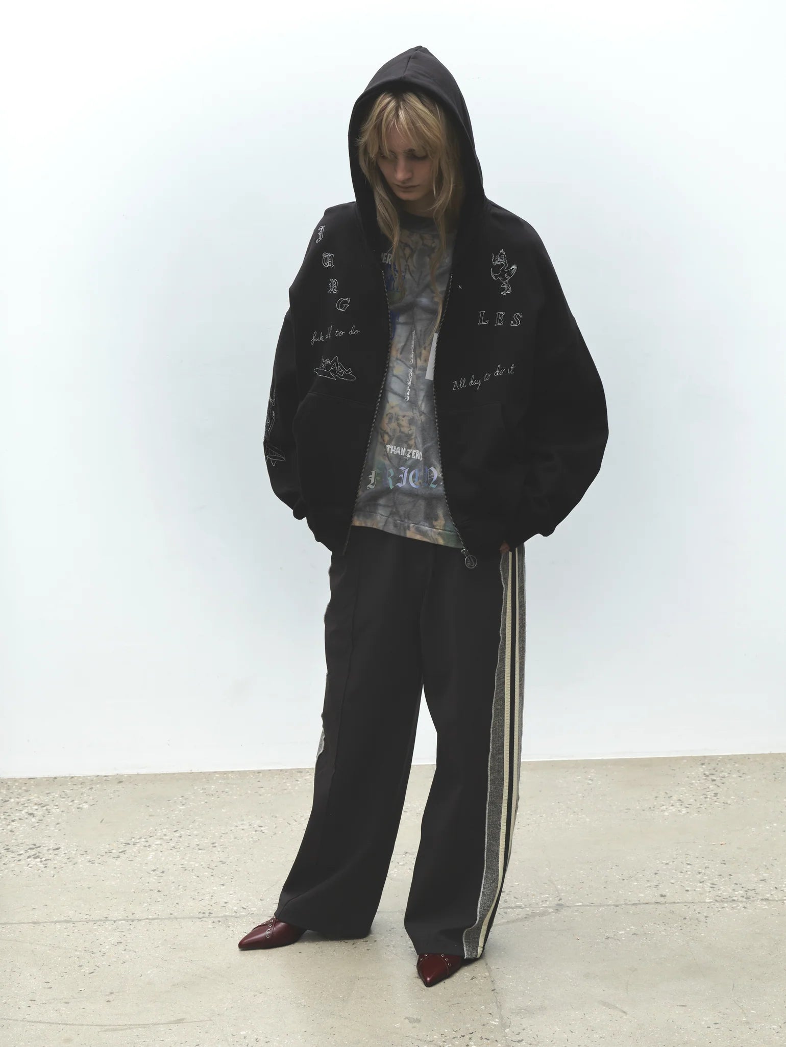 Fuck All Do Zip Hoodie Black