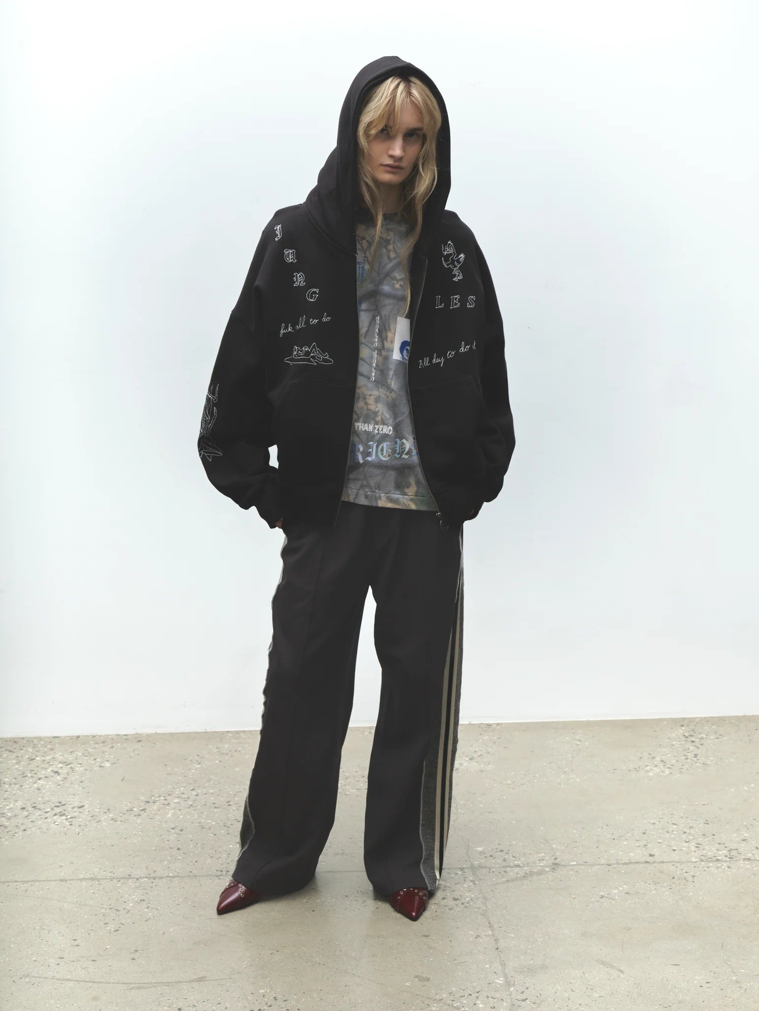 Fuck All Do Zip Hoodie Black