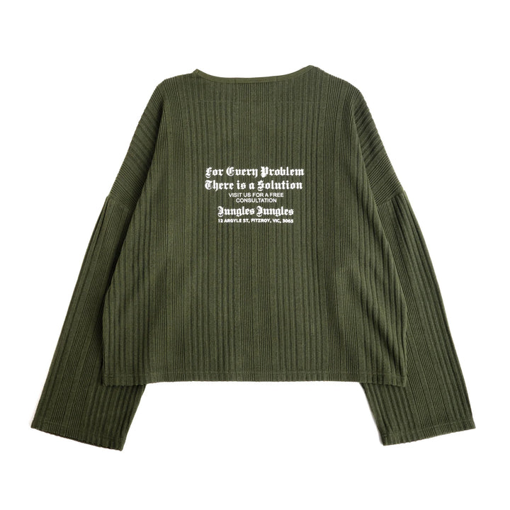 Solutions Knit Sweater Olive