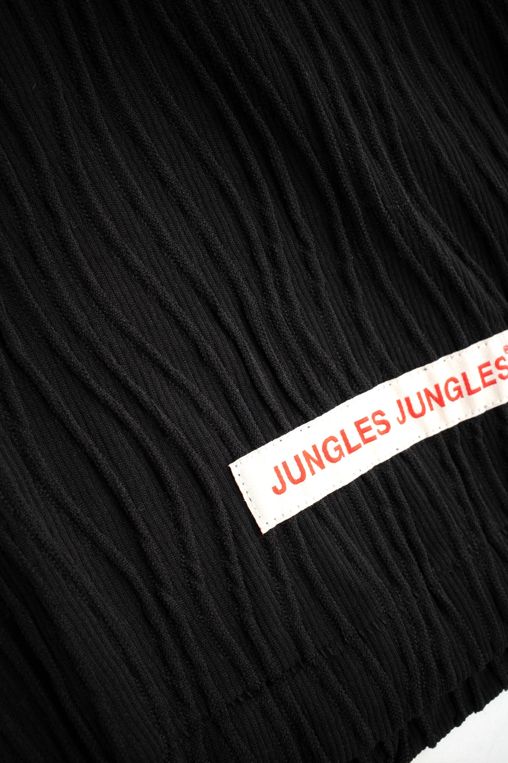 Wavy Long Sleeve Tee Black