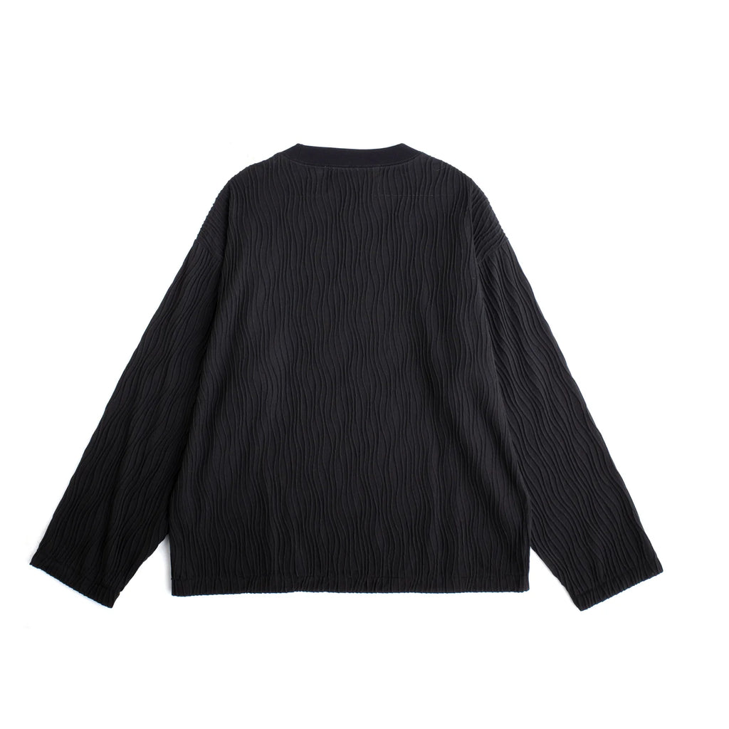 Wavy Long Sleeve Tee Black
