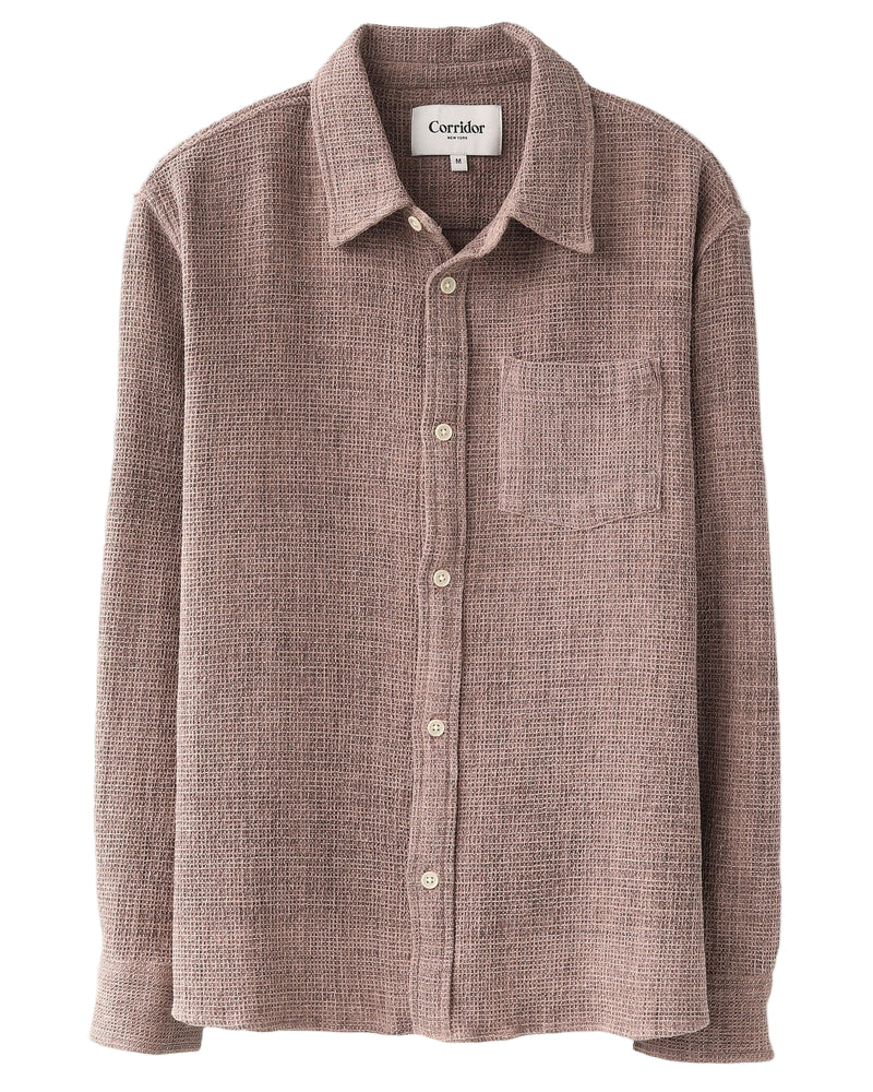 Pigment Dyed Waffle LS Dusk