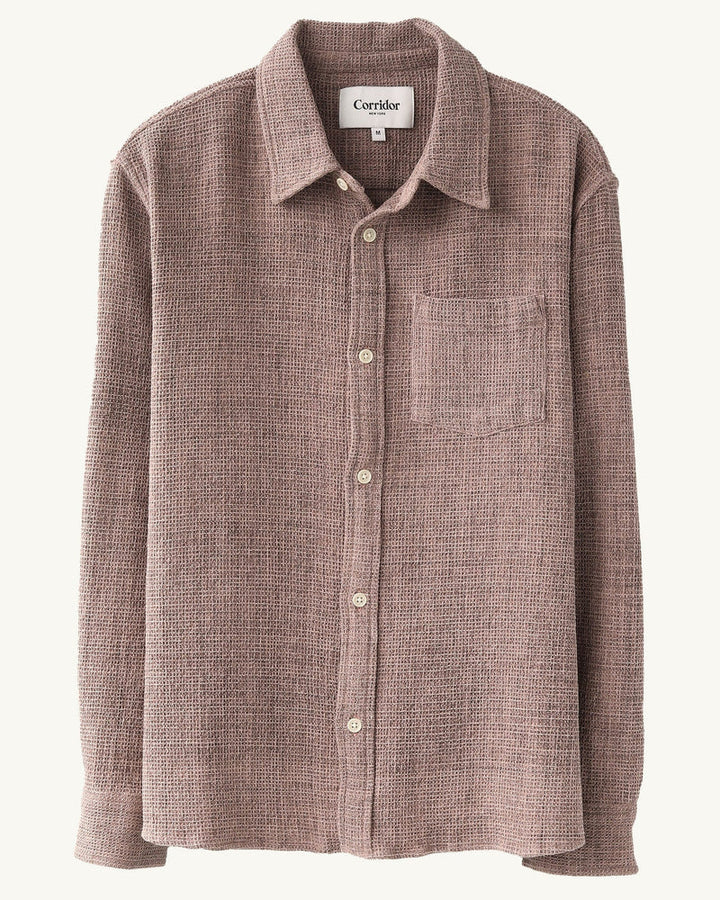 Pigment Dyed Waffle LS Dusk