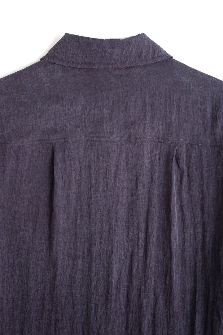 Crinkle LS Shirt Navy