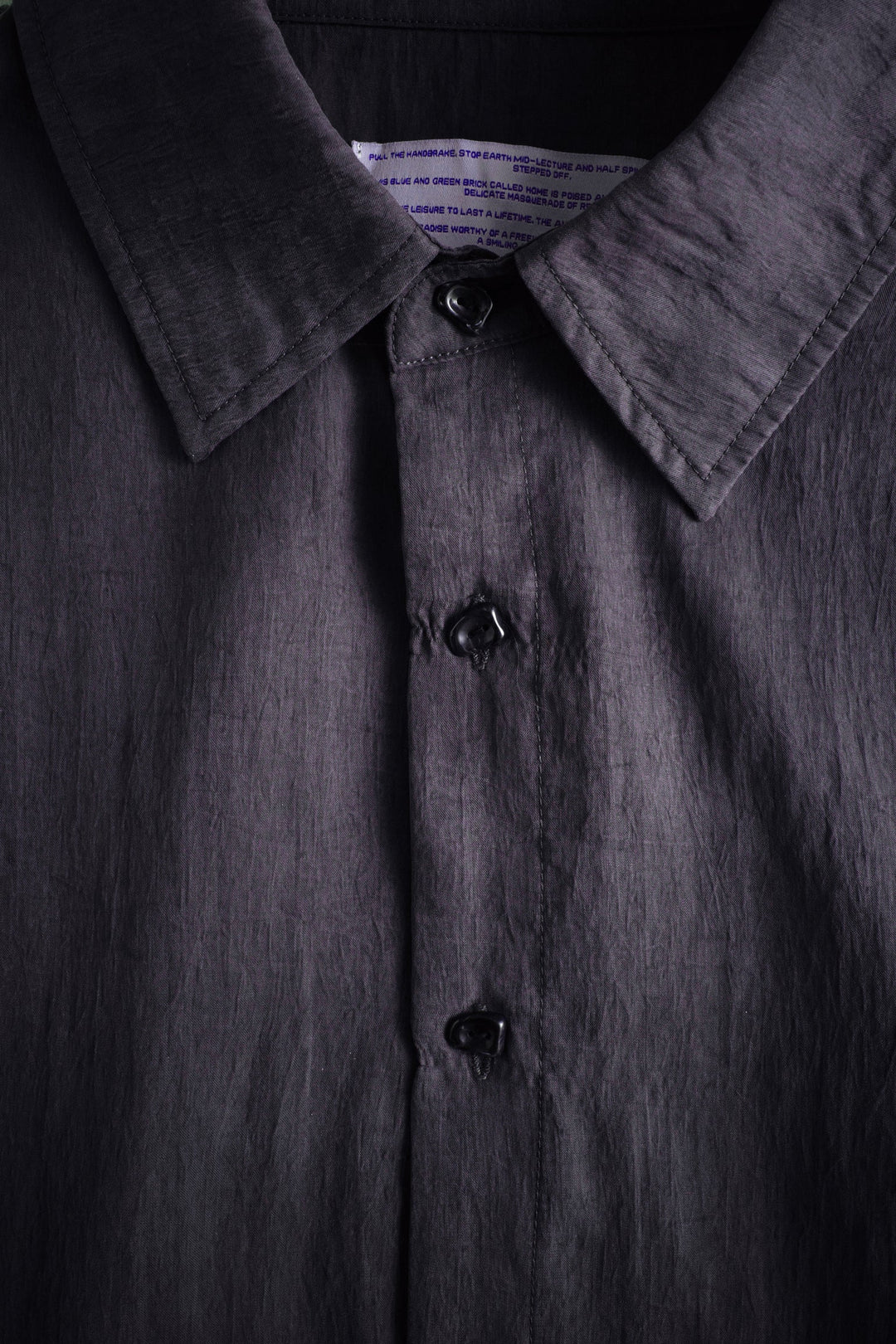 Crinkle LS Shirt Navy