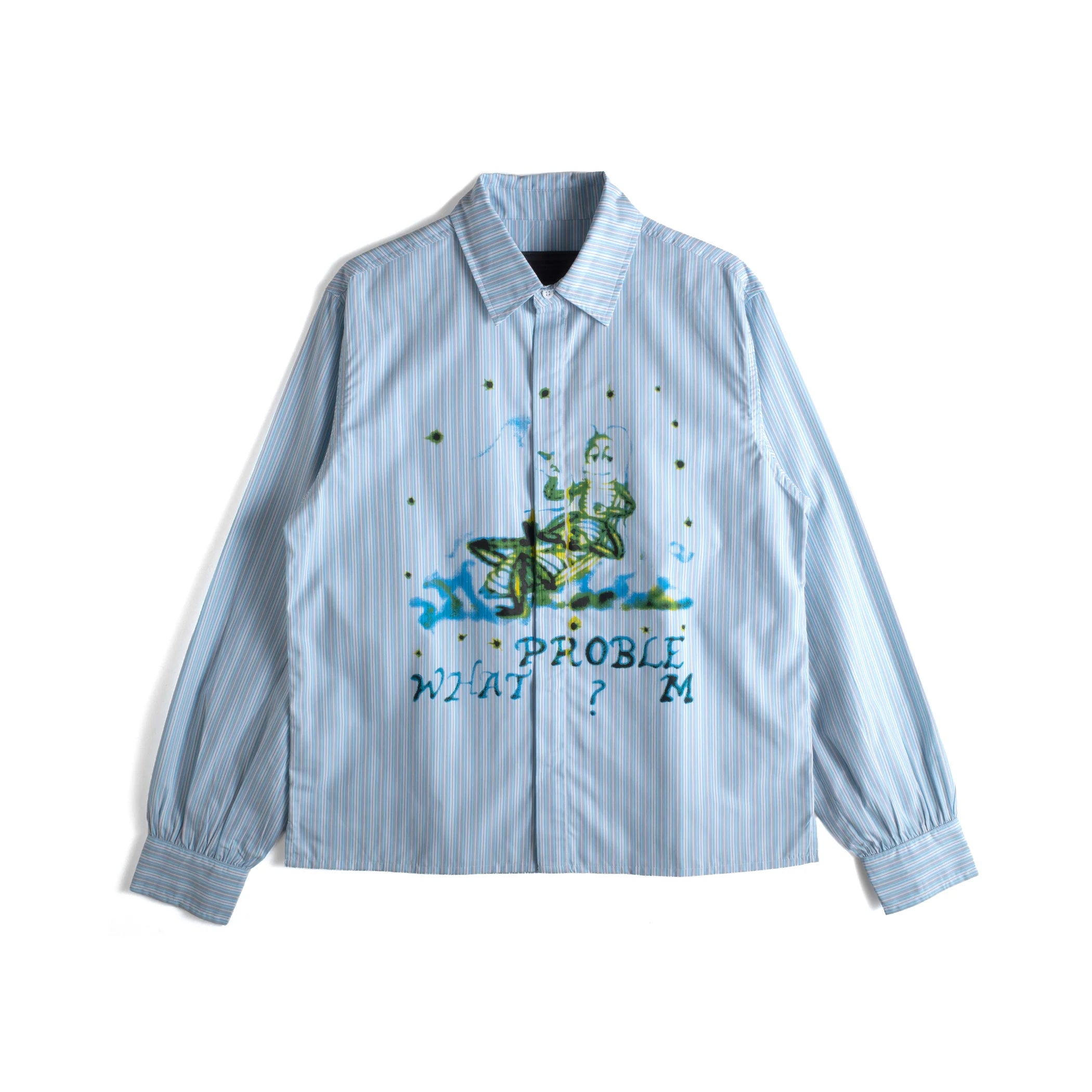 What Problem? Button Up Blue