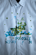 What Problem? Button Up Blue