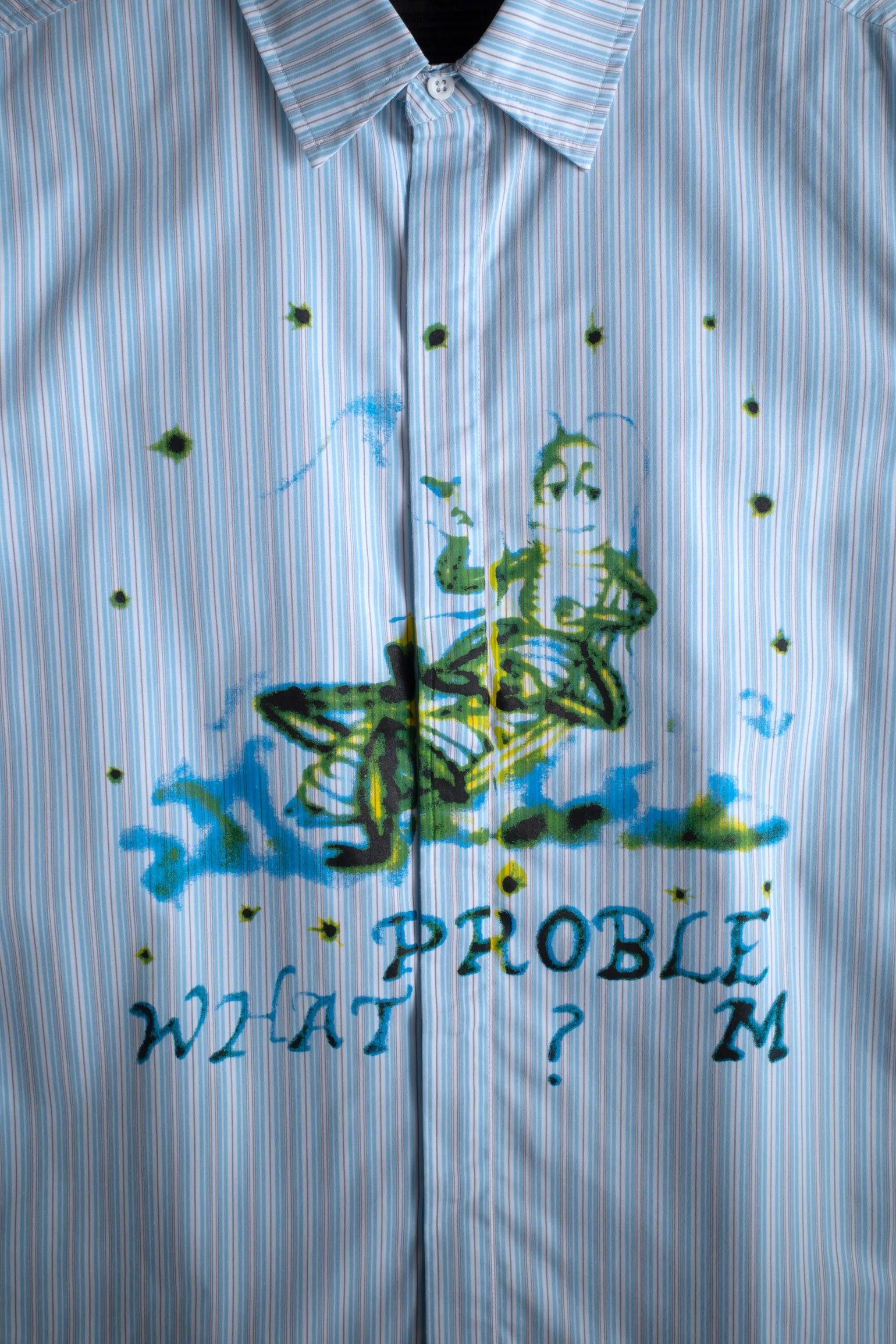 What Problem? Button Up Blue