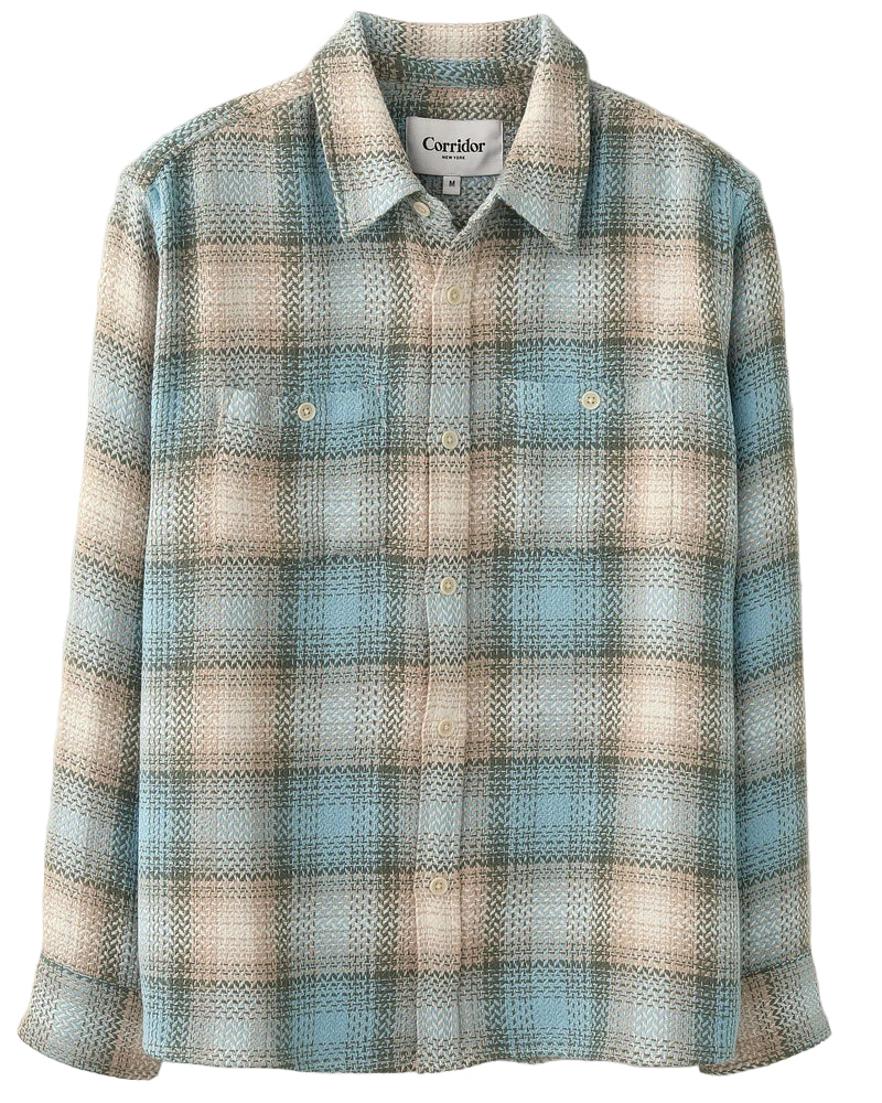 Acid Plaid Lake View Blue