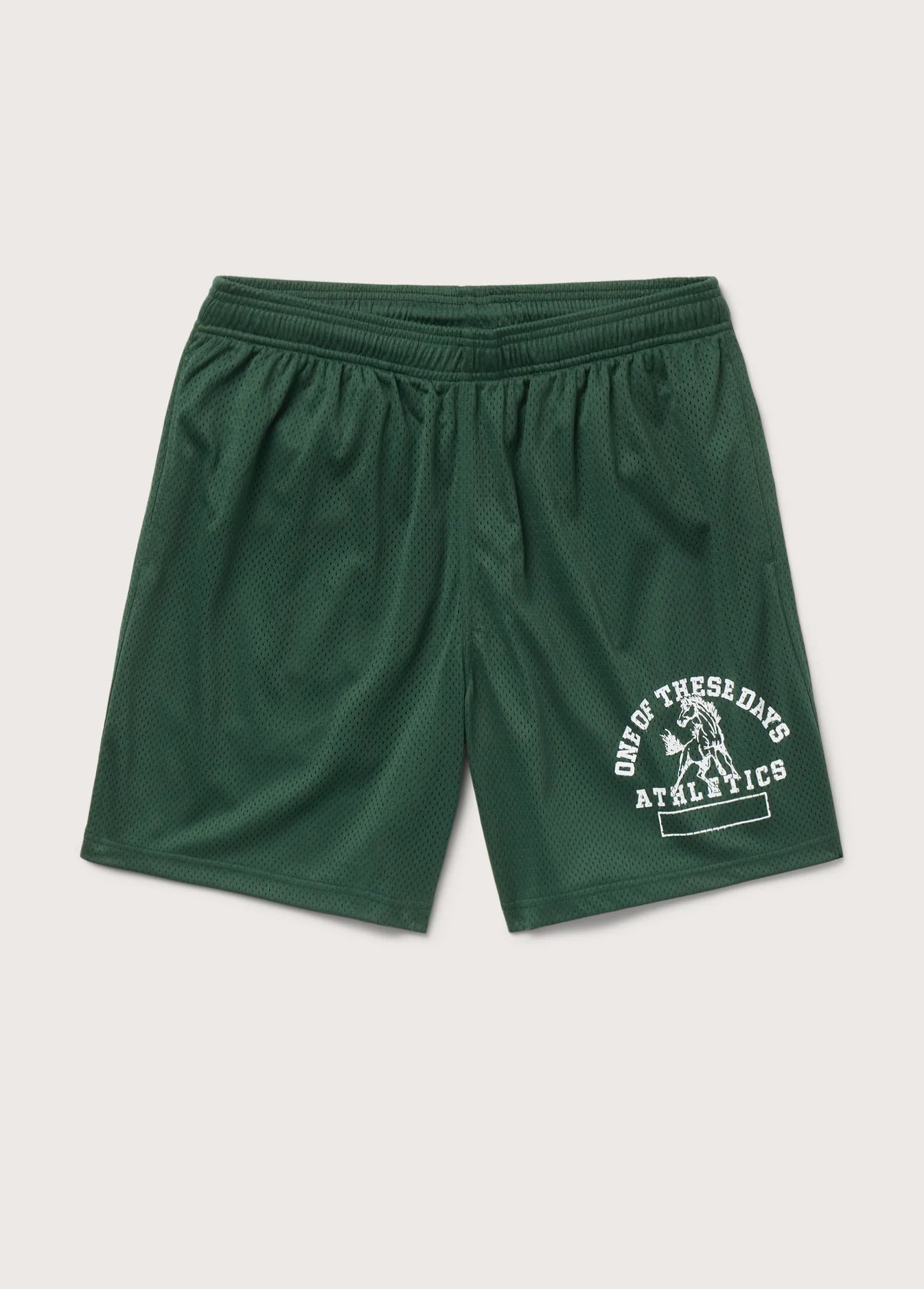 MUSTANG ATHLETICS MESH SHORTS FOREST GREEN