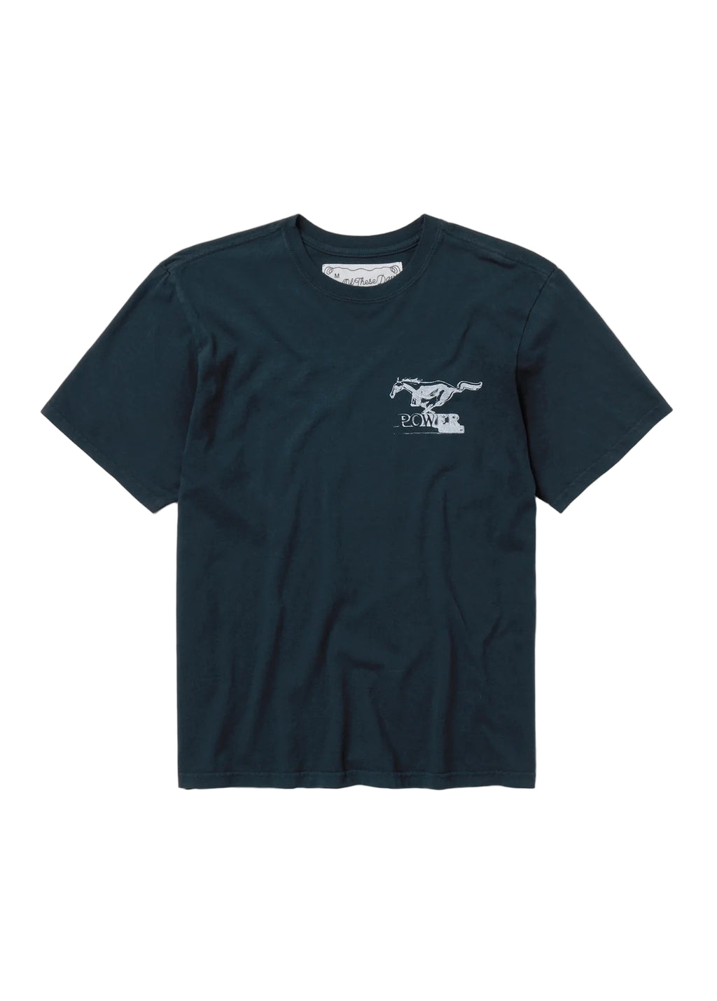 Mustang Cross T-Shirt Hard Washed Black