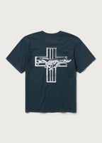 Mustang Cross T-Shirt Hard Washed Black