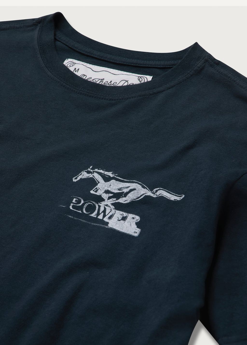 Mustang Cross T-Shirt Hard Washed Black