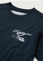 Mustang Cross T-Shirt Hard Washed Black