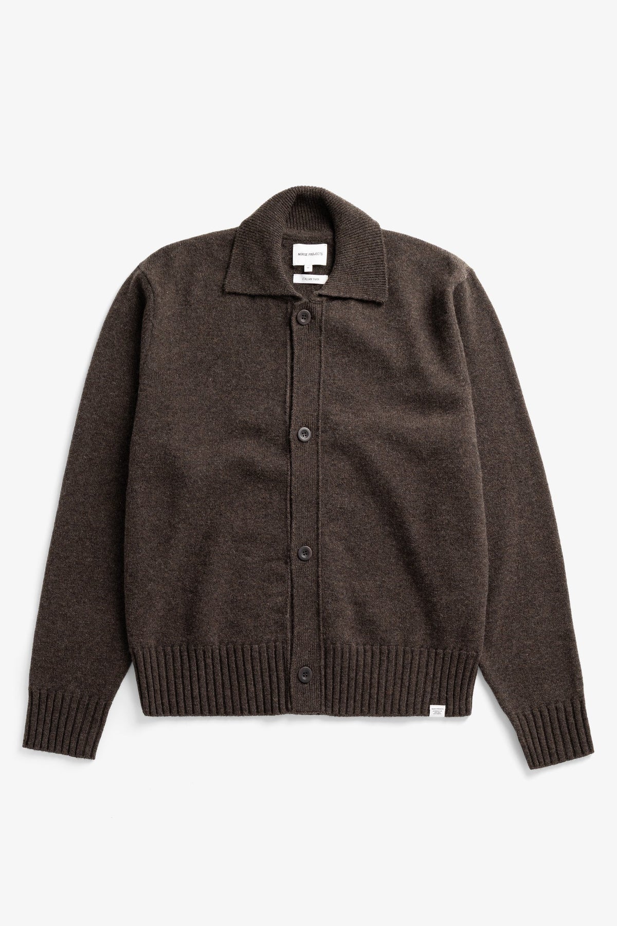Anholt Lambswool Cardigan Heathland Brown