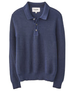 LS Slouchy Polo - Navy