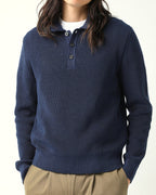 LS Slouchy Polo - Navy