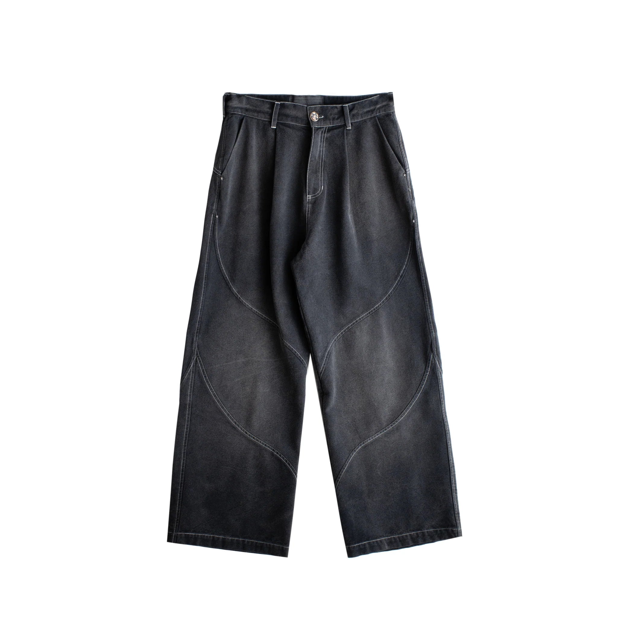 Denim Slant Pant Washed Black