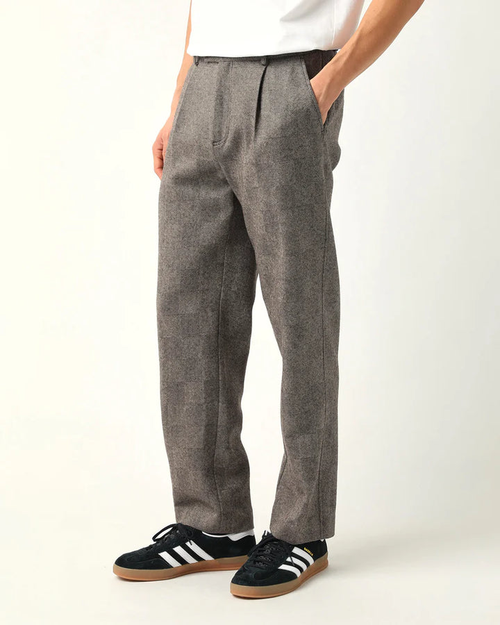 Check Pleated Trouser